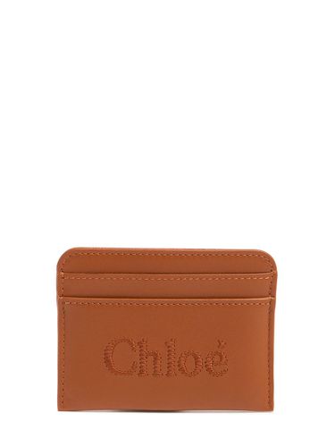 Chloe Sense Leather Card Holder - CHLOÉ - Modalova