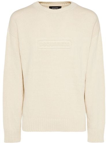 Cotton Crewneck Sweater - DSQUARED2 - Modalova