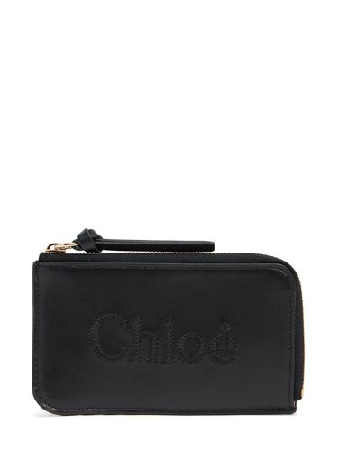 Small Chlooè Sense Leather Zipped Wallet - CHLOÉ - Modalova