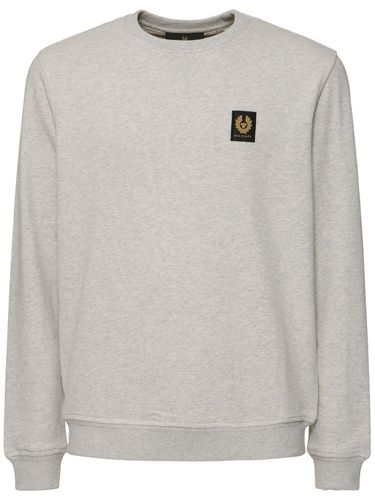 Logo Cotton Fleece Crewneck Sweatshirt - BELSTAFF - Modalova