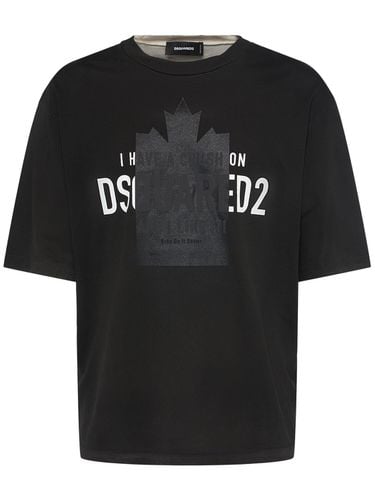 Loose Fit Cotton T-shirt - DSQUARED2 - Modalova