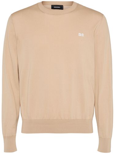 Cotton Crewneck Sweater - DSQUARED2 - Modalova