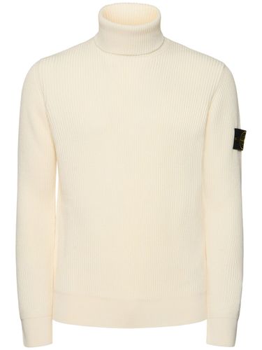 Wool Turtleneck Sweater - STONE ISLAND - Modalova