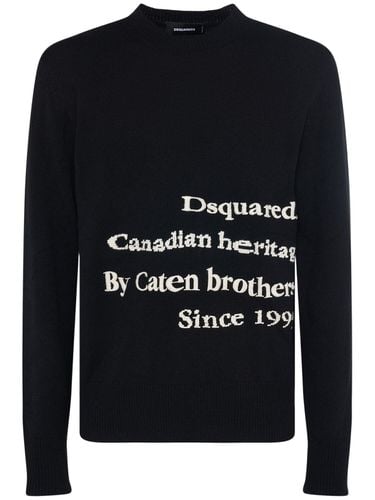 Wool Crewneck Sweater - DSQUARED2 - Modalova