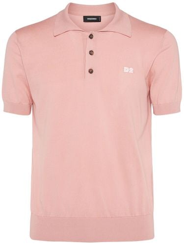 Cotton Knit Polo - DSQUARED2 - Modalova