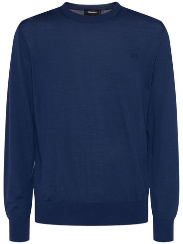 Crewneck Wool Knit Sweater - DSQUARED2 - Modalova