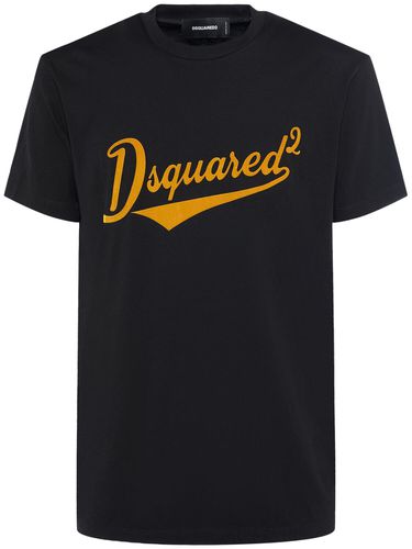 Camiseta De Algodón Estampado - DSQUARED2 - Modalova