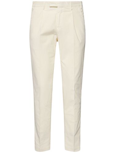 Master Stretch Cotton Blend Satin Pants - PT TORINO - Modalova