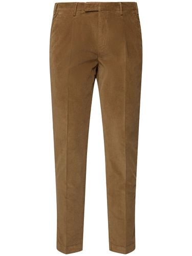 Master Stretch Cotton Blend Satin Pants - PT TORINO - Modalova