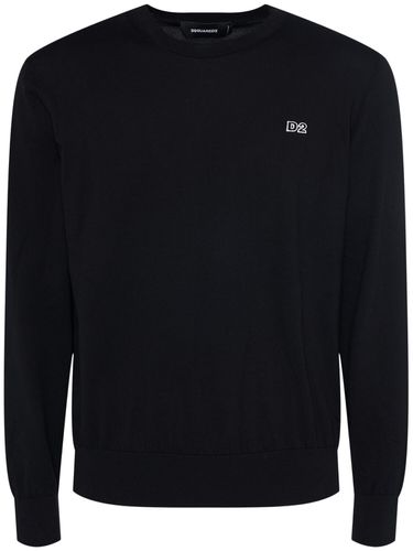 Cotton Crewneck Sweater - DSQUARED2 - Modalova