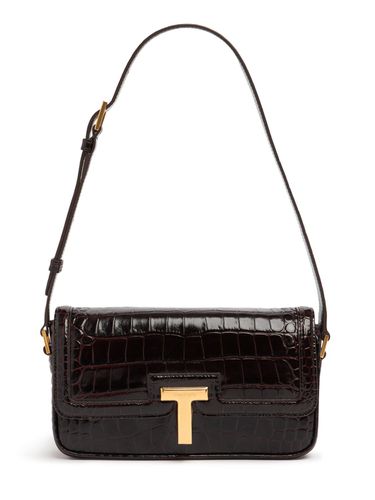 E/w Embossed Leather Shoulder Bag - TOM FORD - Modalova