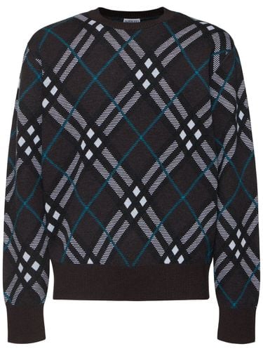 Pullover Aus Wollmischgewebe - BURBERRY - Modalova