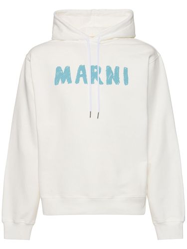 Logo Brushed Jersey Sweatshirt - MARNI - Modalova