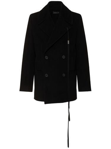 Abrigo Peacoat De Fieltro De Lana - ANN DEMEULEMEESTER - Modalova