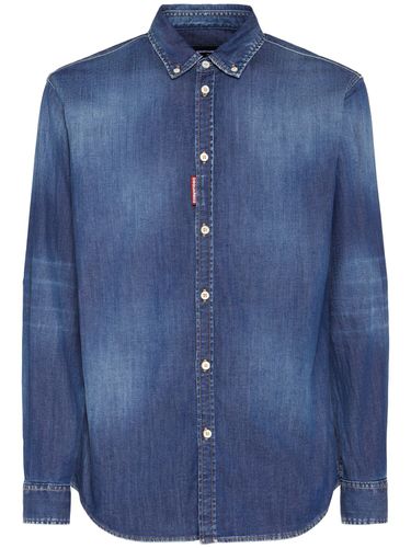 Camicia Relax Dan In Cotone Stretch - DSQUARED2 - Modalova