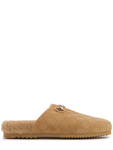 Mm Horsebit Suede Mules - GUCCI - Modalova