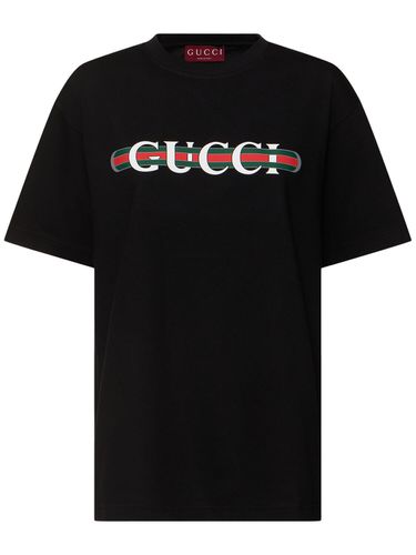 Cotton Jersey T-shirt - GUCCI - Modalova