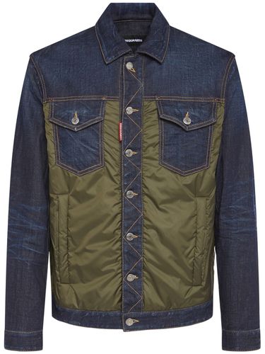 Denim Puffer Jacket - DSQUARED2 - Modalova