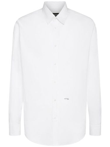 Relax Dan Stretch Cotton Shirt - DSQUARED2 - Modalova