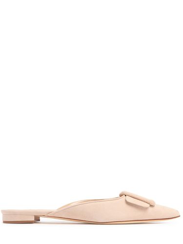 Mm Maysale Suede Mule Sandals - MANOLO BLAHNIK - Modalova