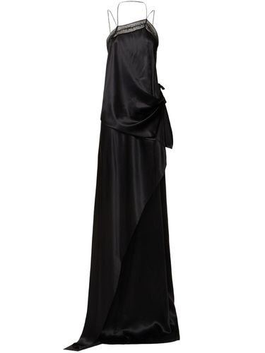 Lief Asymmetric Satin Long Dress - ANN DEMEULEMEESTER - Modalova