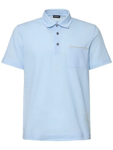 Pure Cotton Piquet Polo - ZEGNA - Modalova