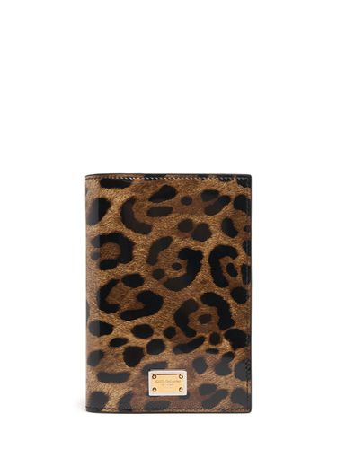 Funda Para Pasaporte De Piel - DOLCE & GABBANA - Modalova