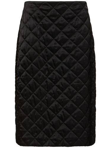 Quilted Heavy Double Face Midi Skirt - JIL SANDER - Modalova