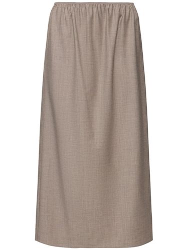 Light Flannel Midi Skirt - CARVEN - Modalova