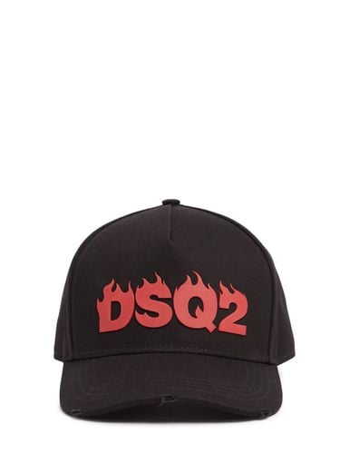 Dsq2 Cotton Baseball Cap - DSQUARED2 - Modalova