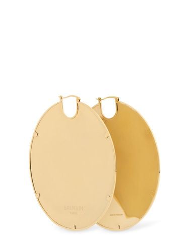 Round Creoles Hoop Earrings - BALMAIN - Modalova