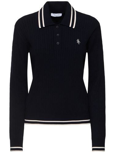 Src Cable Knit Polo - SPORTY & RICH - Modalova