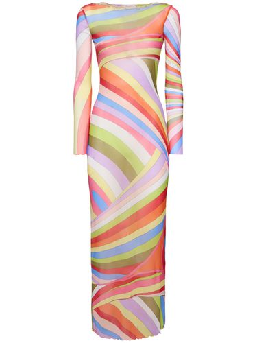 Printed Mesh Long Dress - PUCCI - Modalova