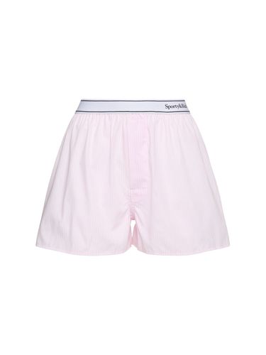 Serif Logo Boxer Shorts - SPORTY & RICH - Modalova