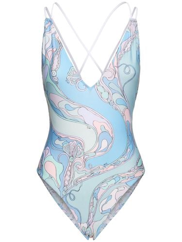 Printed Lycra One Piece Swimsuit - PUCCI - Modalova