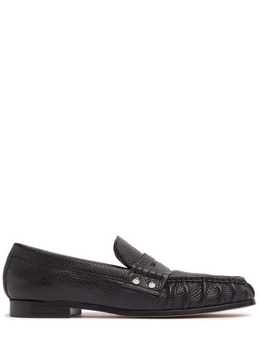 Leather Loafers With Studs - DSQUARED2 - Modalova