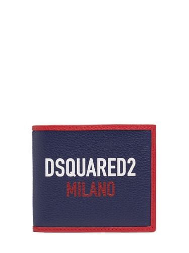 Cartera De Piel Con Monedero - DSQUARED2 - Modalova