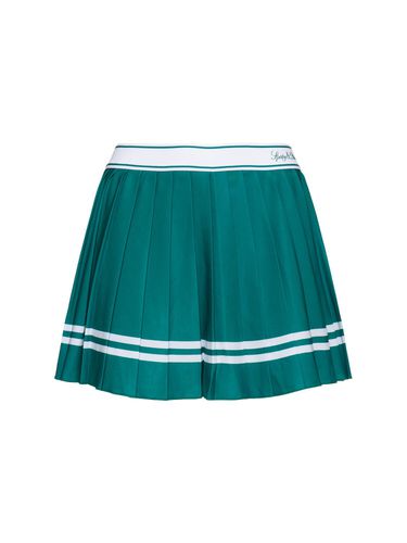 Vendome Script Pleated Skirt - SPORTY & RICH - Modalova