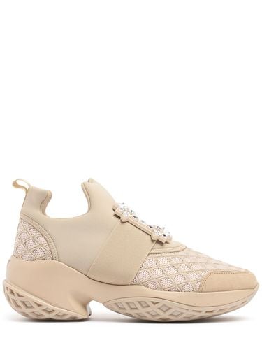 Viv Run Cotton & Mesh Sneakers - ROGER VIVIER - Modalova