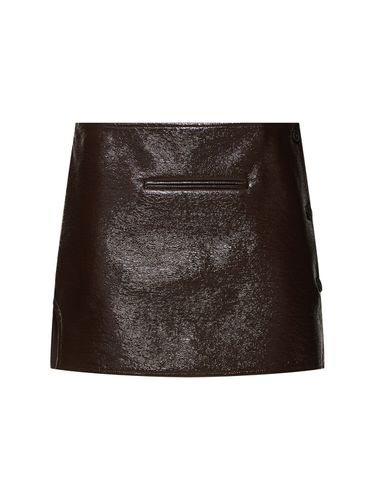 Oblique Vinyl Mini Skirt - COURREGES - Modalova