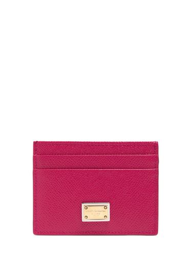 Leather Card Holder - DOLCE & GABBANA - Modalova