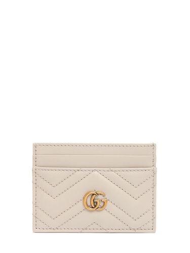 Gg Marmont Matelassé Leather Card Case - GUCCI - Modalova