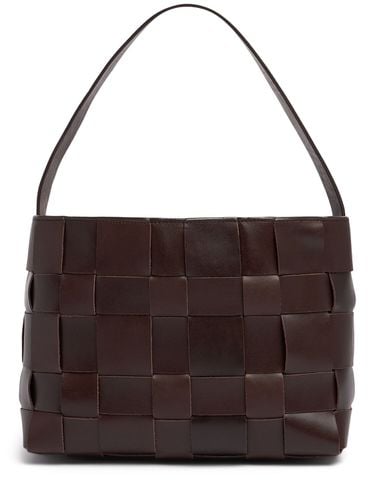 Mini Woven Leather Shoulder Bag - ST.AGNI - Modalova