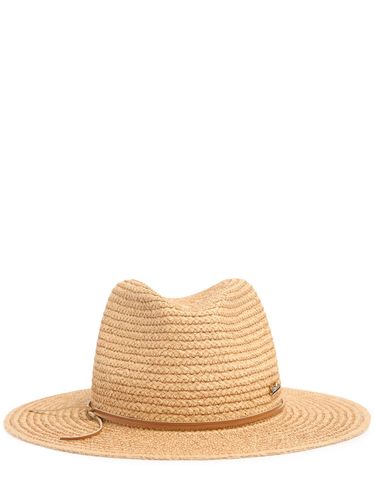 Margot Semi-crochet Straw Fedora Hat - BORSALINO - Modalova