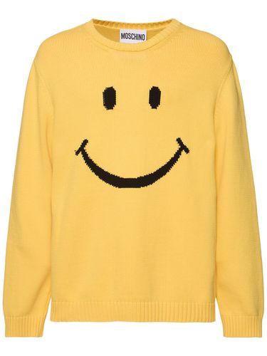 Smile Knit Sweater - MOSCHINO - Modalova