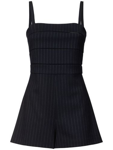 Anfora Pinstriped Stretch Wool Romper - MAX MARA - Modalova