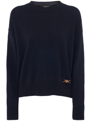 Icon Wool Blend Sweater - VERSACE - Modalova