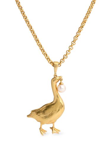 Collana Duck Con Ciondolo - MOSCHINO - Modalova