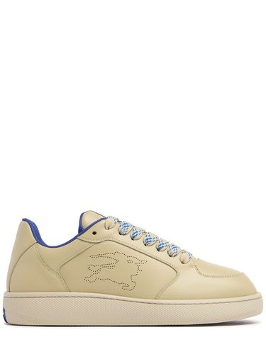 Stock Leather Low Top Sneakers - BURBERRY - Modalova