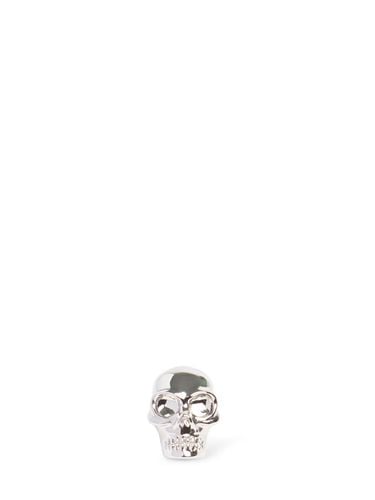 Skull Studded Brass Mono Earring - ALEXANDER MCQUEEN - Modalova